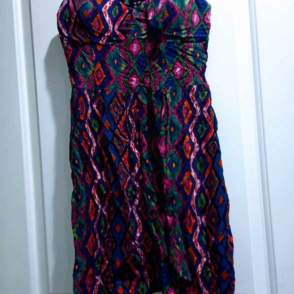 Lily Rose Multicolor Geometric Dress
